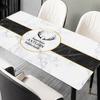 Bordado Transfronteiriço Luxo Leve Nórdico ins Silicone Couro Jogo Americano de Mesa de Jantar Porta-livros de Chá para Mesa Impermeável e à Prova de Óleo PVC Toalha de Mesa