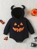 Comércio Exterior Transfronteiriço Infantil e Criança Pequena Halloween Moletom Estilo Triângulo de Manga Comprida para Rastejar com Capuz