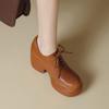 Sapatos de Moda com Plataforma e Salto Ultra Alto de 10,5cm, Impermeáveis, Aumentadores de Altura para Mulheres Baixas, Sapatos de Couro Versáteis na Cor Preta Emagrecedora