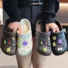 Zuecos cerrados para mujer para uso en casa, pantuflas antideslizantes para baño para bañarse en verano, de suela blanda, ligeros, se pueden usar afuera, pantuflas para hombre