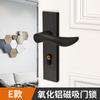 Cerradura de puerta americana para habitación interior, cerradura de panel magnético, cerradura universal silenciosa dividida