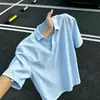 Camisa Polo de Lino de Manga Corta Estilo Old Money para Hombre, Camiseta Casual Delgada de Verano para Niños, Top de Algodón y Lino para Adolescentes, Moderno