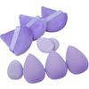 Conjunto Popular de Beleza Transfronteiriço de 9 Peças Mini Puff de Pó para o Polegar Flocado Pó Solto Almofada de Ar Ovo de Maquiagem Ovo de Maquiagem