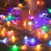 Luzes de corda led de bolinha solar para exterior, luzes de corda por todo o céu, estrela, luzes de estrela para topo de árvore de Natal, luzes decorativas de atmosfera