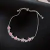 Pulsera de colgante de estrella de circón fresca y delicada, diseño de nicho, pulsera dulce y exquisita, sensación de lujo ligero y alta gama, joyería para mujer