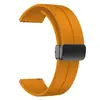 Correa de reloj de silicona Huawei Watch 3/3 Pro/GT 3, correa de mesa GT 2, GT 2 Pro con hebilla de cierre magnético plegable