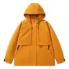 Chaqueta Impermeable para Exteriores de Celebridad Mismo Estilo con Capucha Color Girasol Holgada Versátil Deportiva Cortavientos Montañismo Chaqueta Casual