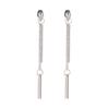 Nova Chegada Brincos Moda Moda Longa Borla Brincos Estilo Coreano Elegante Cadeia Simples Brincos de Uma Palavra