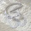Bambú como ropa una generación de chicas lindas cadena BBC tirantes de flor blanca anillo elástico para el muslo P0378