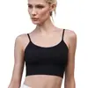 Comercio Electrónico Transfronterizo Europeo y Americano Minimalista Sensación de Piel Desnuda Ropa de Yoga Ropa Interior Deportiva Sujetador Pilates Fitness Sexy con Almohadillas en el Pecho