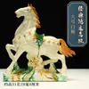 Caballo de Cerámica Tang Sancai, Adorno Artesanal del Año del Caballo, Caballo de Cerámica para Sala de Estar y Oficina, Éxito en Todo, Regalo de Decoración para Escritorio
