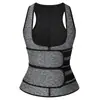 Chaleco de neopreno cruzado para mujer, ajustado, para la cintura, moldeador de cintura, chaleco sauna fitness, faja