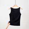 Colete esportivo de camisola com rosca feminina para uso externo e interior sem desgaste assentamento sem mangas curto primavera e verão colete feminino