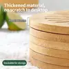 Porta-copos, Jogos Americanos, Tapetes Drenantes e Tapetes de Mesa Antiescaldantes Personalizados de Bambu com Impressão de Logotipo