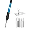 Soldador azul de 60W con calefacción interna, temperatura ajustable, pluma de soldadura de temperatura constante, herramienta de reparación para el hogar, estándares europeos y americanos, estándar del Reino Unido