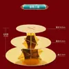 Pastel de Torre del Festival de Mediados de Otoño Paquete de Materiales para Torre de Pastel Adornos Hechos a Mano Soporte de Papel de Múltiples Niveles Soporte Moldes para Gelatina Torre de Dulces Adoración Lunar de Chaoshan