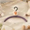 Percha curva sin costuras suave y linda con forma de gato para uso doméstico, previene abultamientos, adecuada para ropa de nicho infantil, para secado y almacenamiento