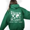 Otoño e invierno transfronterizo Europa y Estados Unidos nuevo KINDER amor estampado mochila cuello vellón forrado sudadera con capucha comercio exterior ropa de mujer