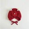 Gorro de Invierno Nuevo para Bebé Qiunan, Gorro Turbante para Bebés Niños y Niñas, Cálido Gorro de Punto con Orejeras para Bebé