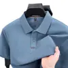 Camisa Polo Masculina 100% Algodão Piquet, Camiseta Masculina de Manga Curta com Gola, Roupa Casual de Verão para Negócios, Estilo Pai, Sensação de Alta Qualidade