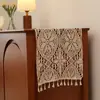 Corredor de Mesa Vintage Estilo Americano Transfronteiriço, Corredor de Mesa de Crochê de Algodão, Capa para Aparador e Rack de TV, Peça Única Dropshipping