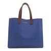 Nuevo bolso de mano casual portátil de textura simple de color sólido de gran capacidad estilo coreano 2024 para mujer