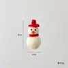 Decorações de Natal Transfronteiriças Nuchi Feltro de Lã Rena Boneco de Neve Papai Noel Bandeira Topo de Árvore Estrela Enfeites de Árvore de Natal