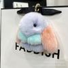 Colgante de piel de conejo Rex coreano, bonito colgante de muñeca, bolso de conejo, llavero de coche
