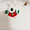 [Solo Ropa] Ropa para Cachorros West Highland Accesorios Lindos Suéter Sombrero Set de Abrigo
