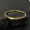 Pulseira de Prata Esterlina Gelo Triturado Cintilante, Prata Pura 999, Banhada a Ouro 24K, Pulseira de Luxo de Nicho, Presente de Dia das Mães para a Mãe