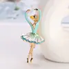 Broche de Chica de Ballet con Diamantes de Aleación de Moda Estilo Coreano Accesorios Versátiles para Traje