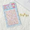 Pegatinas luminosas en relieve 5D de Sanrio para decoración de uñas, diseño de dibujos animados, kulomi, lindas pegatinas para uñas para niños, joyería adhesiva para bebés