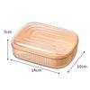 Caja de Jabón Transparente Caja de Jabón para el Hogar para el Baño con Tapa Capas a Prueba de Polvo Creativa a Prueba de Fugas Caja de Almacenamiento para el Baño
