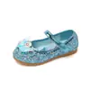 Zapatos de Cristal de la Princesa Elsa Zapatos de Cuero para Niñas Primavera y Otoño Zapatos de Rendimiento con Suela Blanda Zapatos Planos para Bebé Modelo Nuevo 2026 para Niños