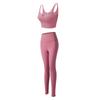 Roupas de Yoga para Mulheres, Sutiã Modelador com Lindo Design nas Costas, Linha de Quadril Tridimensional, Calças de Yoga de Cintura Alta, Conjunto Esportivo para Mulheres
