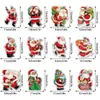 CT739 Imanes Navideños de Dibujos Animados Transfronterizos para Refrigerador Pegatinas Decorativas para Gabinete de Almacenamiento Navideño y Buzón Pegatinas Magnéticas Impermeables para Carrocería de Coche