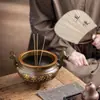Incensário de Cobre Puro para Uso Doméstico, Base Suporte para Incenso para Oferecer Incenso, Suporte para Incenso para Oferecer Incenso a Buda, Incensário de Três Pés, Incensário Xuande Totalmente de Cobre