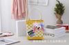 Bolsa quadrada pequena doce bolsa de mão para meninas bolsa de palha bolsa de compras bolsa de mão casual versátil cesta de presente de mão