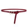Cinturón Fino Nudo de Moda para Mujer Estilo Coreano Versátil Casual de Piel Genuina Cinturón Fino