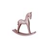 Cavalo de balanço de madeira rosa criativo de estilo europeu transfronteiriço Decoração para casa Sala de estar Quarto infantil Mesa Mesa Decoração de bar