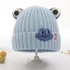 Touca de Bebê Outono e Inverno Quente Espessa de Tricô Pulôver para Bebês Meninos e Meninas Viagem à Prova de Vento Mês Pequeno Chapéu de Lã