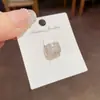 Ear Cuff Geométrico Vintage de Diamantes Completos Estilo Francés, Clip para Oreja de Moda Único de Lujo Ligero Versátil Super Brillante de Gama Alta sin Perforación para Mujeres