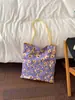 Bolsa de tela de gran capacidad para mujer, Nuevo estilo étnico 2026, Bolso de hombro con bloques de color, Bolso ligero para clase y tutoría, Bolso de hombro