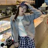 Jaqueta cardigã de tricô cinza para mulheres, nova peça de outer wear outono e inverno 2026, suéter para looks de outono inicial