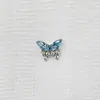 Stud de Lábio com Rosca Externa e Interna, Stud para Osso da Orelha, Stud Borboleta com Zircônia Incrustada, Stud Coclear, Stud para Orelha, Joia para Piercing, Cabeça