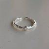 Anillo Minimalista de Círculo Delgado para Mujer, Anillo Abierto de Personalidad Apilable de Circonita a la Moda, Plata S925 Tendencia Anillo de Dedo Índice Literario Ins