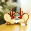 Accesorios para el Cabello de Astas Nuevas Transfronterizos Adornos de Astas de Alce Lindos para Celebraciones Pinza para el Cabello Clip para el Cabello de Disfraz Navideño