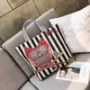 Bolsa de Lienzo para Transmisión en Vivo de Celebridad de Internet, Bolso de Hombro Simple Bordado de Moda, Bolso Tote Grande de Capacidad para Salidas de Mamá
