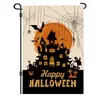 Tapiz de Fondo de Halloween Transfronterizo Hecho a Medida para Decoración de Ambiente de Fiesta de Festival al Aire Libre Banner de Tela Colgante 3X5