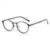 Nueva tendencia gafas retro anti-luz azul para hombre marco de gafas de metal de moda marco de gafas simple para miopía comercio exterior Wholesale